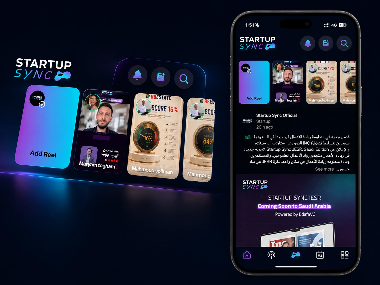 Startup Sync interactive timeline