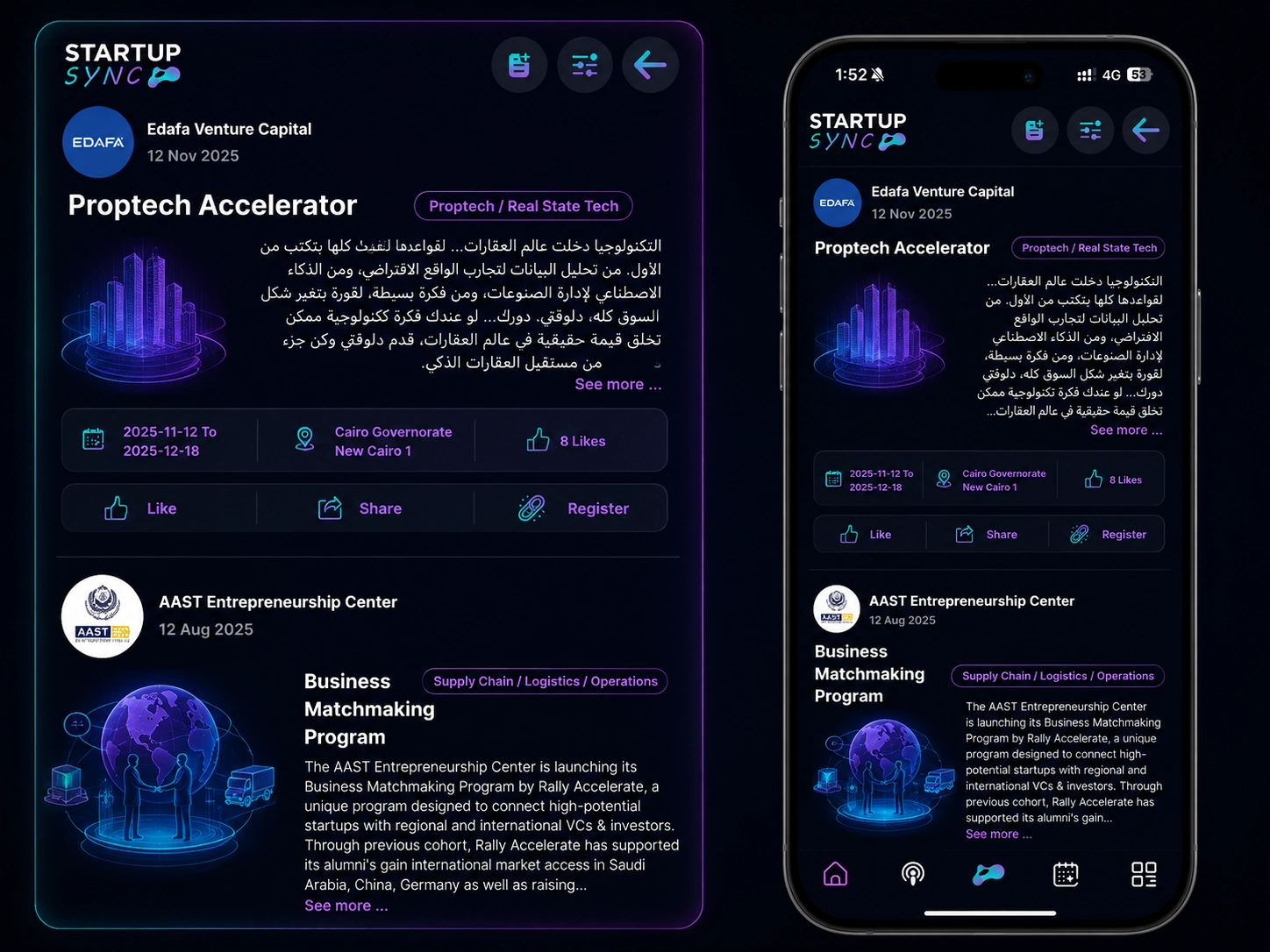 Startup Sync startups timeline